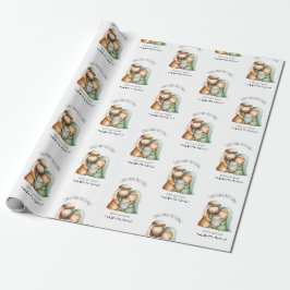 Papel de Presente de Natal Cena de Natividade