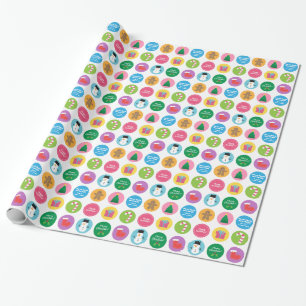 Papel de Presente de Natal Colorido e Brilhante