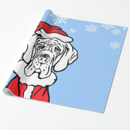 Papel de presente de Natal de Dogue Alemão