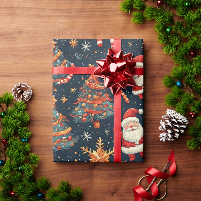 🎅 Papel de Presente de Natal para Dar Presentes n (Presente de Natal)