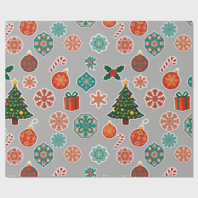🎄 Papel de Presente de Natal para Presente de Fes (Aberto)