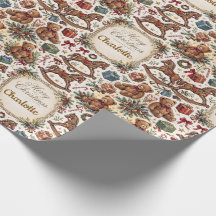 Papel de Presente de Natal Personalizado ao Estilo