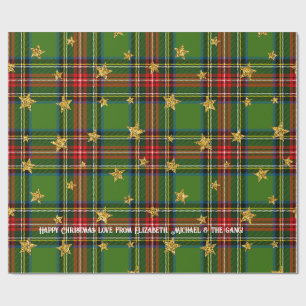 Papel de Presente de Natal Personalizado com Xadre