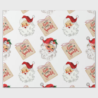 Papel de Presente de Natal Personalizado Retro Pap