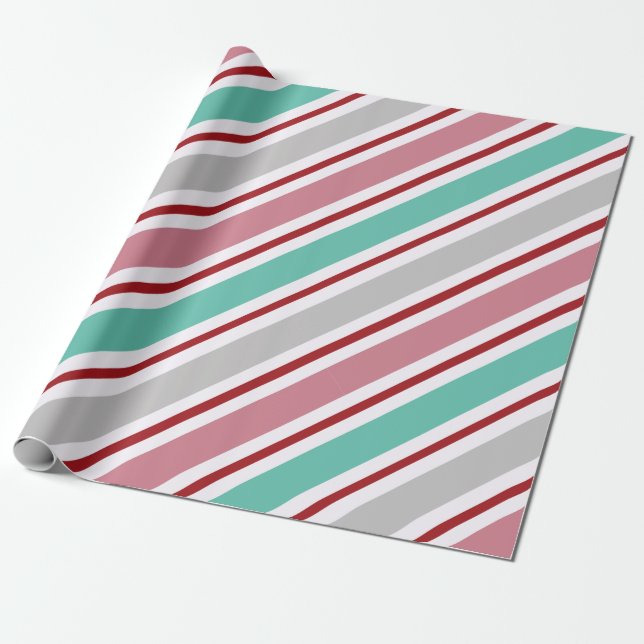 Papel de Presente de Natal Rua do Floco de Neve Ve (Desenrolado)