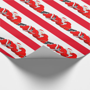 Papel de Presente de Natal/Santa Dormindo