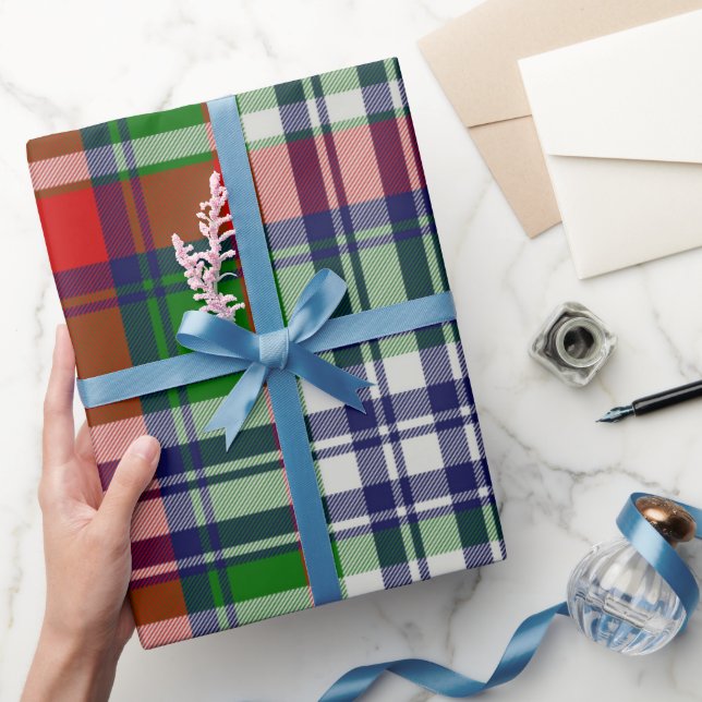 Papel de Presente de Natal Xadrez Clássico – Féria (Presentear)