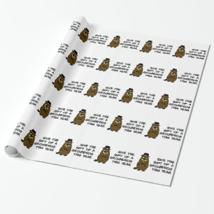Papel De Presente Dê o presente de um Groundhog este ano