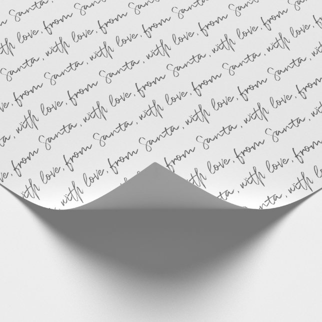 Papel De Presente De Papais noeis, Com Amor (Ponta)