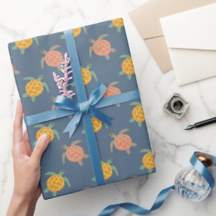 Papel de Presente de Tartaruga, Aniversário de Tar