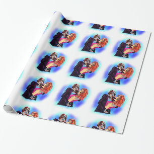 Papel de presente de Zombies de quadrinhos que gos
