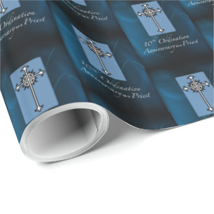 Papel De Presente Décima Ordenação Aniversário do Padre