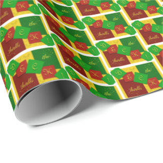 Papel De Presente "Deck the Halls" wrapping paper