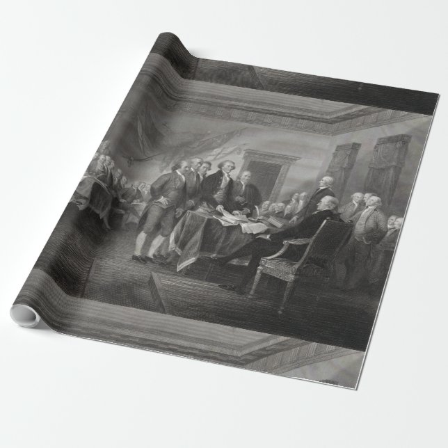 Papel De Presente Declaração de independência (Desenrolado)