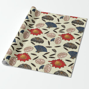 Papel De Presente Deco do Oceano Asiático