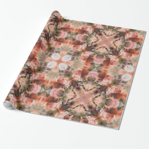 Papel De Presente Decor castanho abstrato decorativo sem costura cal