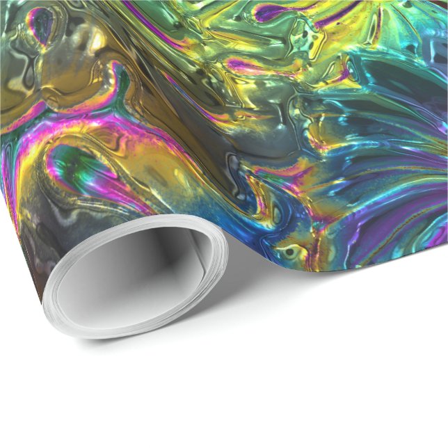 Papel De Presente Decor de Flor 91 (Ponta do rolo)