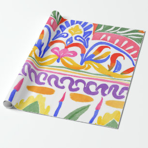 Papel De Presente decor romeno tradicional