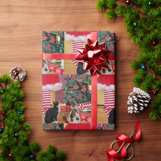 Papel De Presente Decoração da Árvore (Presente de Natal)