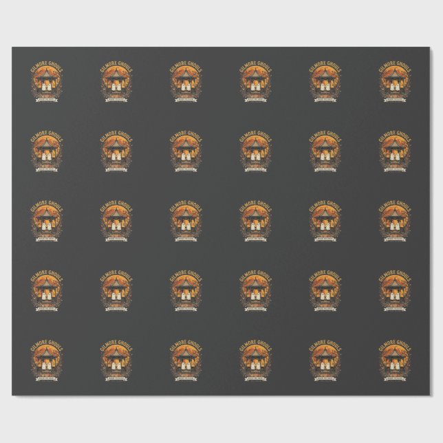 Papel De Presente Decoração de Gazebo de Fantasma de Halloween Gilmo (Aberto)