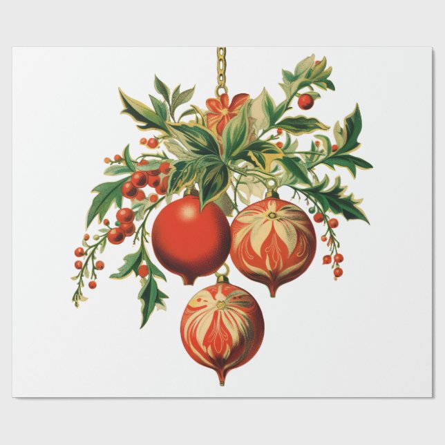 Papel De Presente Decorações da Árvore de Natal Legal (Aberto)