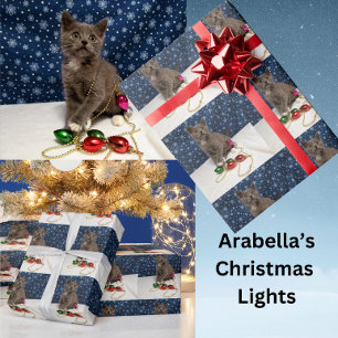 Papel De Presente Decorações de Natal de Arabella - Gato/Gatinho