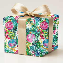 Papel De Presente Decorações de Natal Modernas e Coloridas