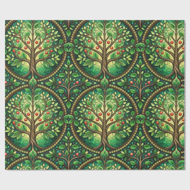 Papel De Presente Decorative wrapping paper with a repeating  (Aberto)