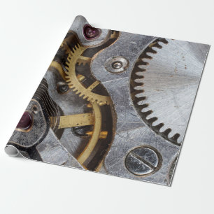Papel De Presente Decoupage de engrenagens CogWheeler do Motor