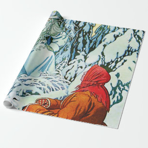 Papel De Presente “Ded Moroz” ou “Pai Gelo” por Ivan Bilibin