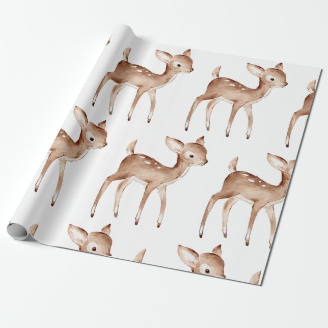 Papel De Presente Deer (Desenrolado)