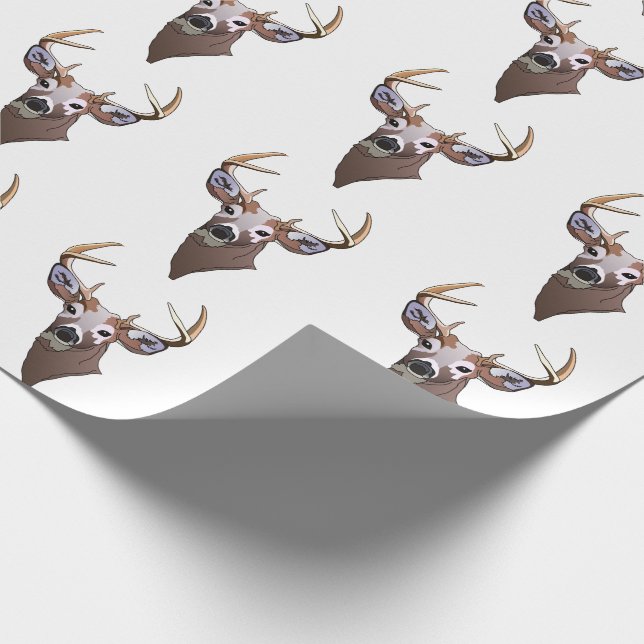 Papel De Presente Deer Head (Ponta)
