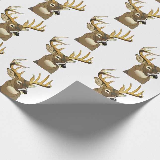 Papel De Presente Deer Head (Ponta)