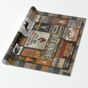 Papel De Presente Deer Hunter Blanket, Presente De Natal Para Hunter