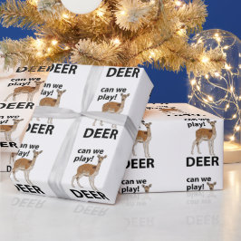 Papel De Presente Deer Podemos Jogar Cerveja