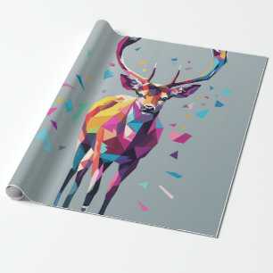 Papel De Presente Deer pop art