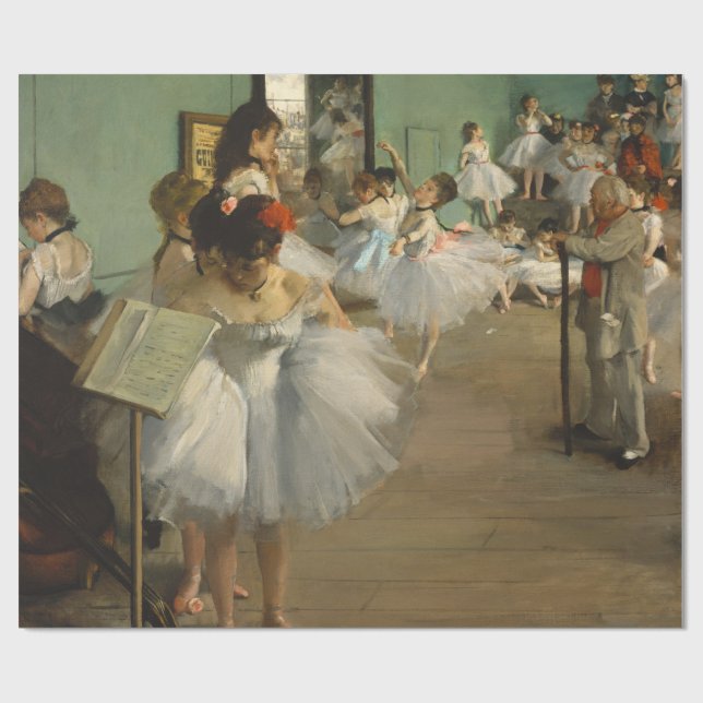 Papel De Presente Degas Aula de Dança Bailarinas Dançarina Arte (Aberto)