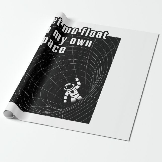Papel De Presente Deixe-me flutuar no meu próprio espaço (Desenrolado)