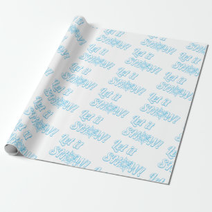 Papel De Presente Deixe nevar!