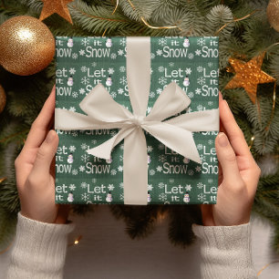 Papel De Presente Deixe Nevar