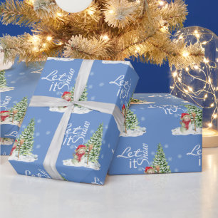 Papel De Presente Deixe nevar Belo Natal