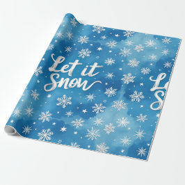 Papel De Presente Deixe Nevar, Natal, Autor Natasha EUA