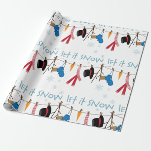 Papel De Presente Deixe-o nevar