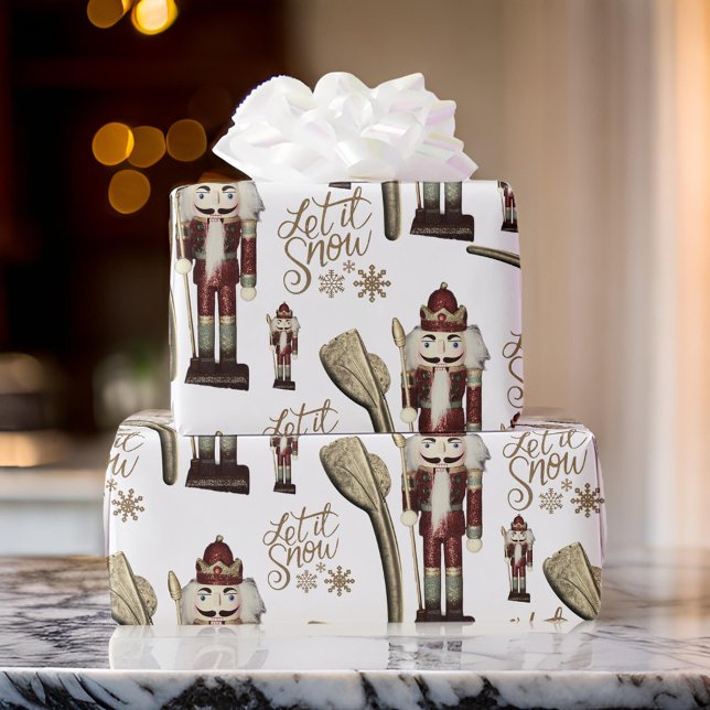 Papel De Presente Deixe-o nevar o soldado do pregador (Criador carregado)