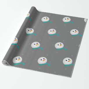 Papel De Presente Deixe-O Neve! Homem de neve 