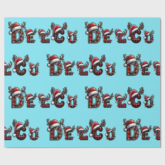 Papel De Presente delco Christmas (Aberto)