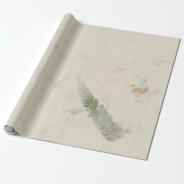 Papel De Presente Delicado de Fern de Mulberry Fern Natural Kraft