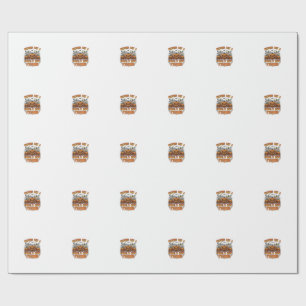 Papel De Presente Demônios São Amigos dos Ghouls Abóboras Múmia Morc