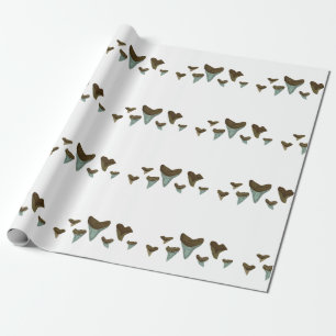 Papel De Presente Dentes Fósseis De Tubarão