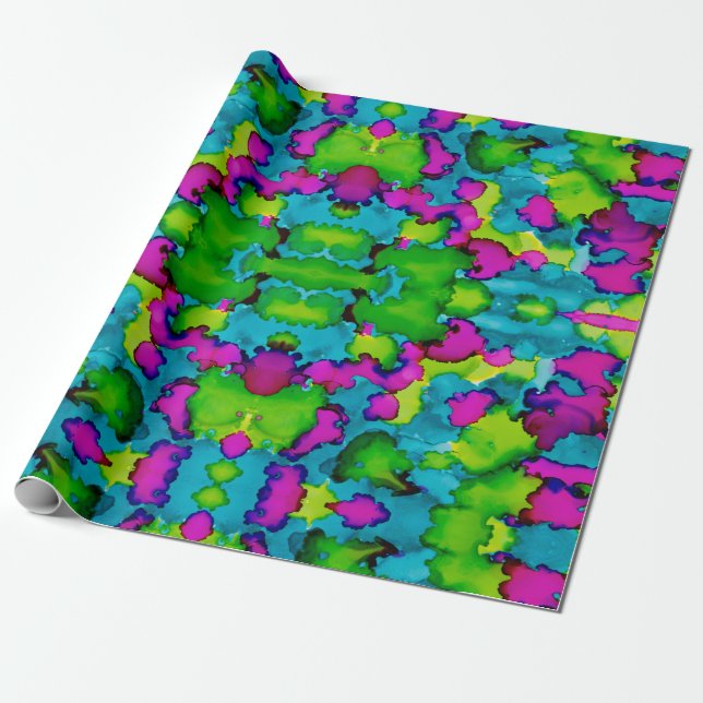 Papel De Presente Derramando Sonhos (Desenrolado)